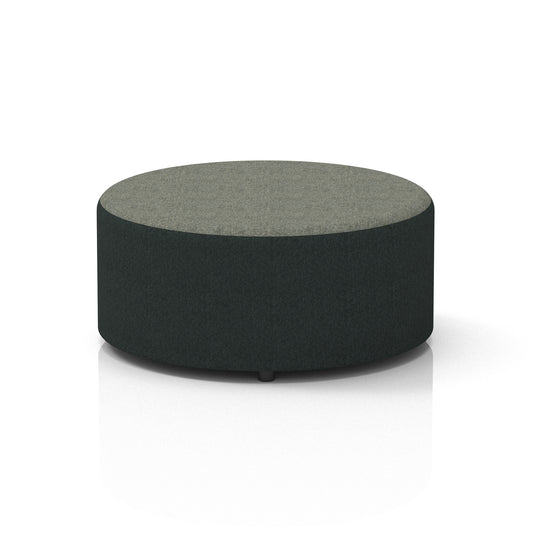 Commercial Large Round Stool – Two Tone | Crib 5 Contract Large Rivet - Charcoal Body Vitreous Top - Industrious Decor