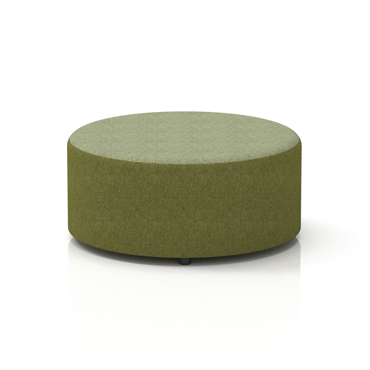 Commercial Large Round Stool – Two Tone | Crib 5 Contract Large Rivet - Olive Body Burnish Top - Industrious Decor