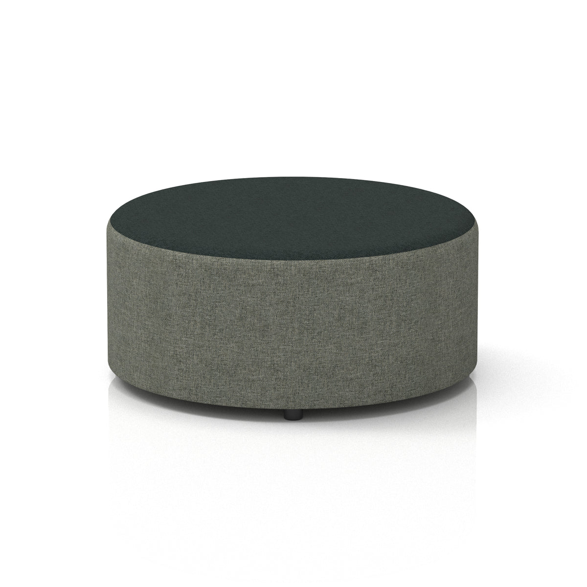 Commercial Large Round Stool – Two Tone | Crib 5 Contract Large Rivet - Vitreous Body Charcoal Top - Industrious Decor