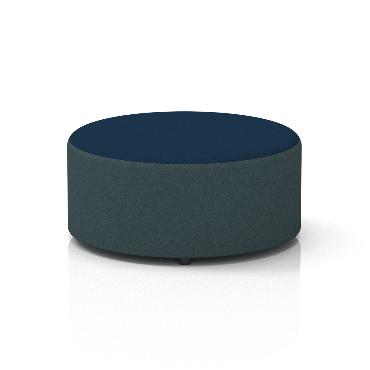 Commercial Large Round Stool – Two Tone | Crib 5 Contract Large X2 - Polygon Body Calculus Top - Industrious Decor
