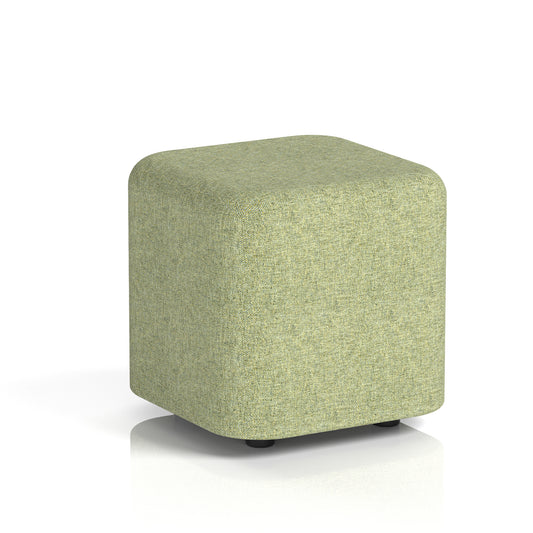 Fitz Upholstered Square Stool - Industrious Decor