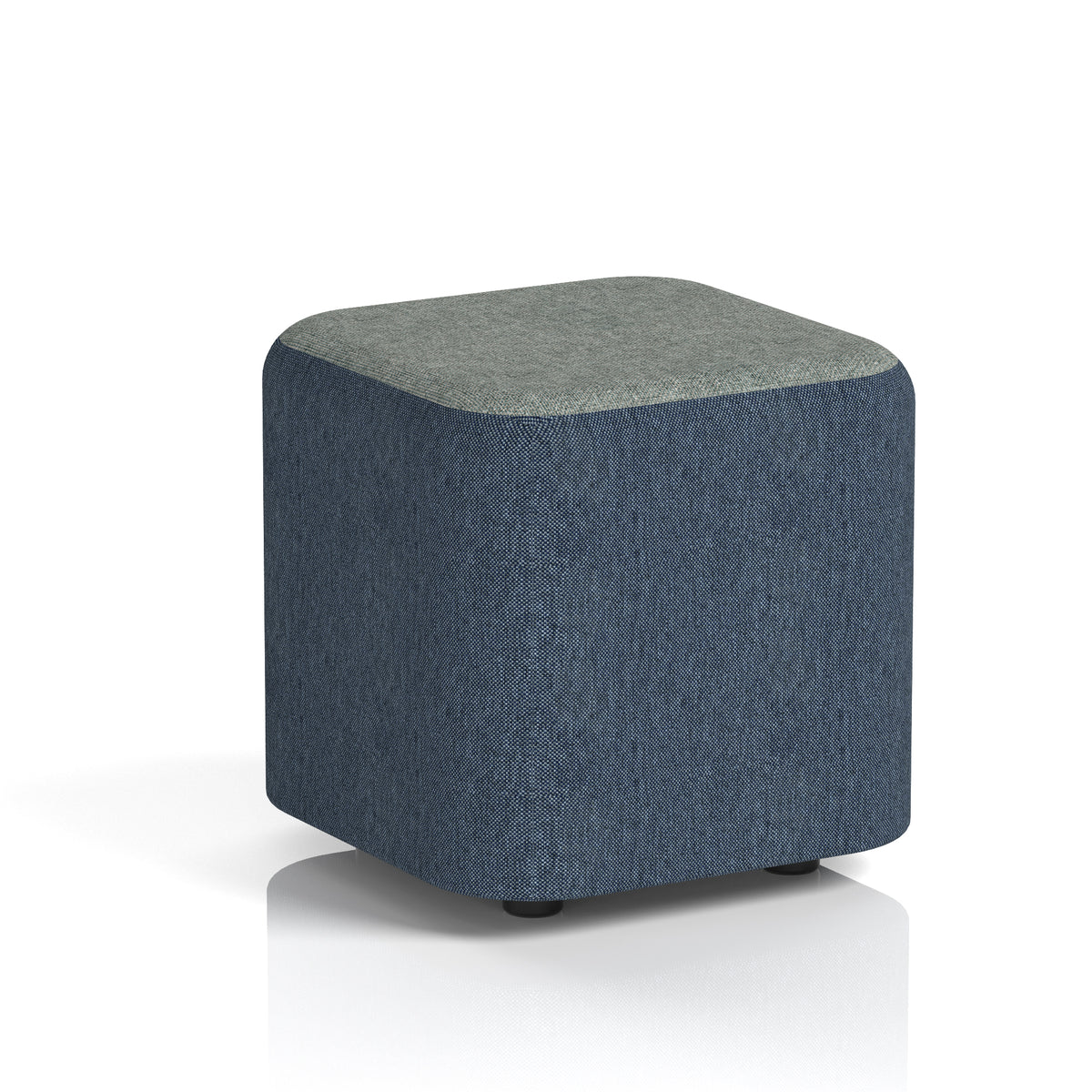 Commercial Square Stool – Two Tone | Crib 5 Contract Rivet - Crucible Body Prime Top - Industrious Decor