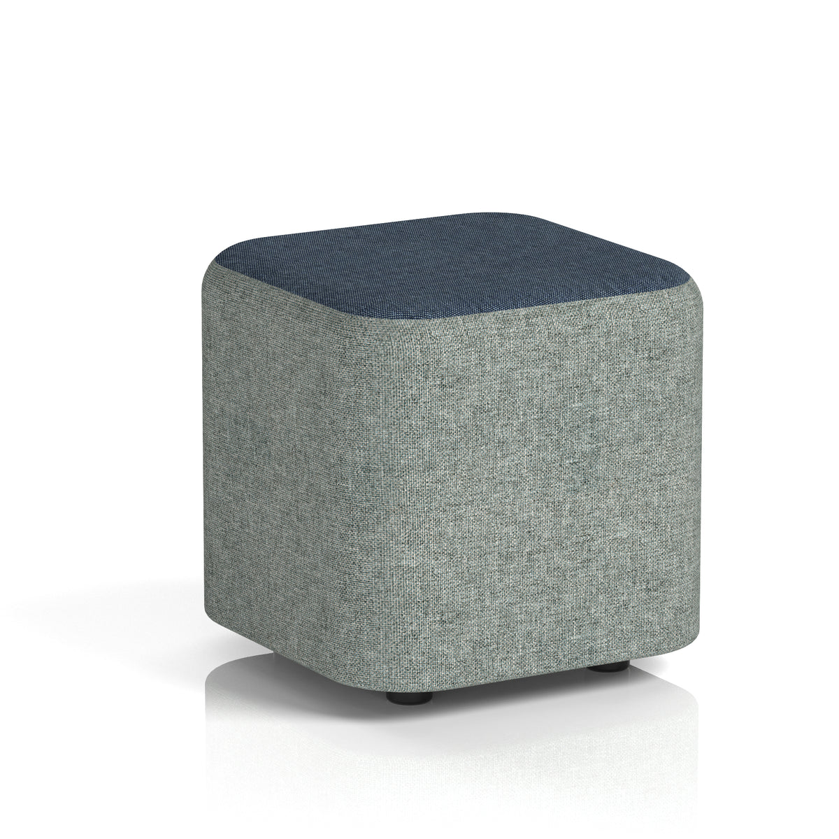Commercial Square Stool – Two Tone | Crib 5 Contract Rivet - Prime Body Crucible Top - Industrious Decor