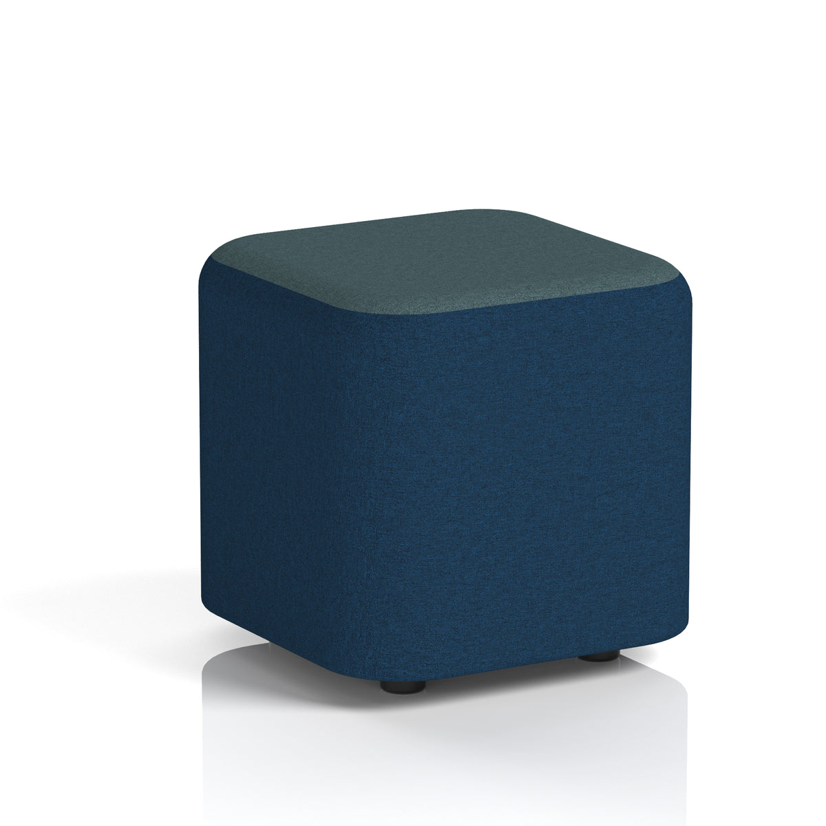 Commercial Square Stool – Two Tone | Crib 5 Contract X2 - Calculus Body Polygon Top - Industrious Decor