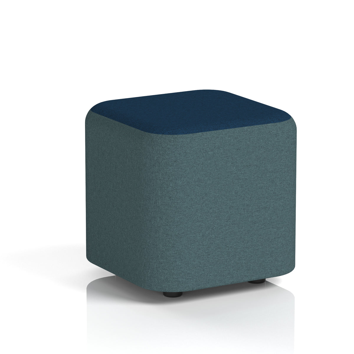 Commercial Square Stool – Two Tone | Crib 5 Contract X2 - Polygon Body Calculus Top - Industrious Decor