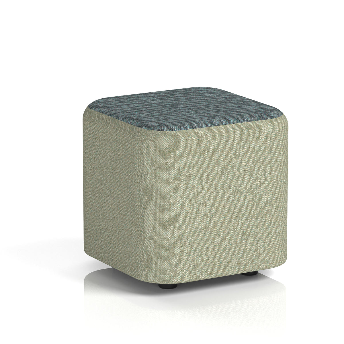 Commercial Square Stool – Two Tone | Crib 5 Contract Main Line Flax - Newbury Body Westminster Top - Industrious Decor