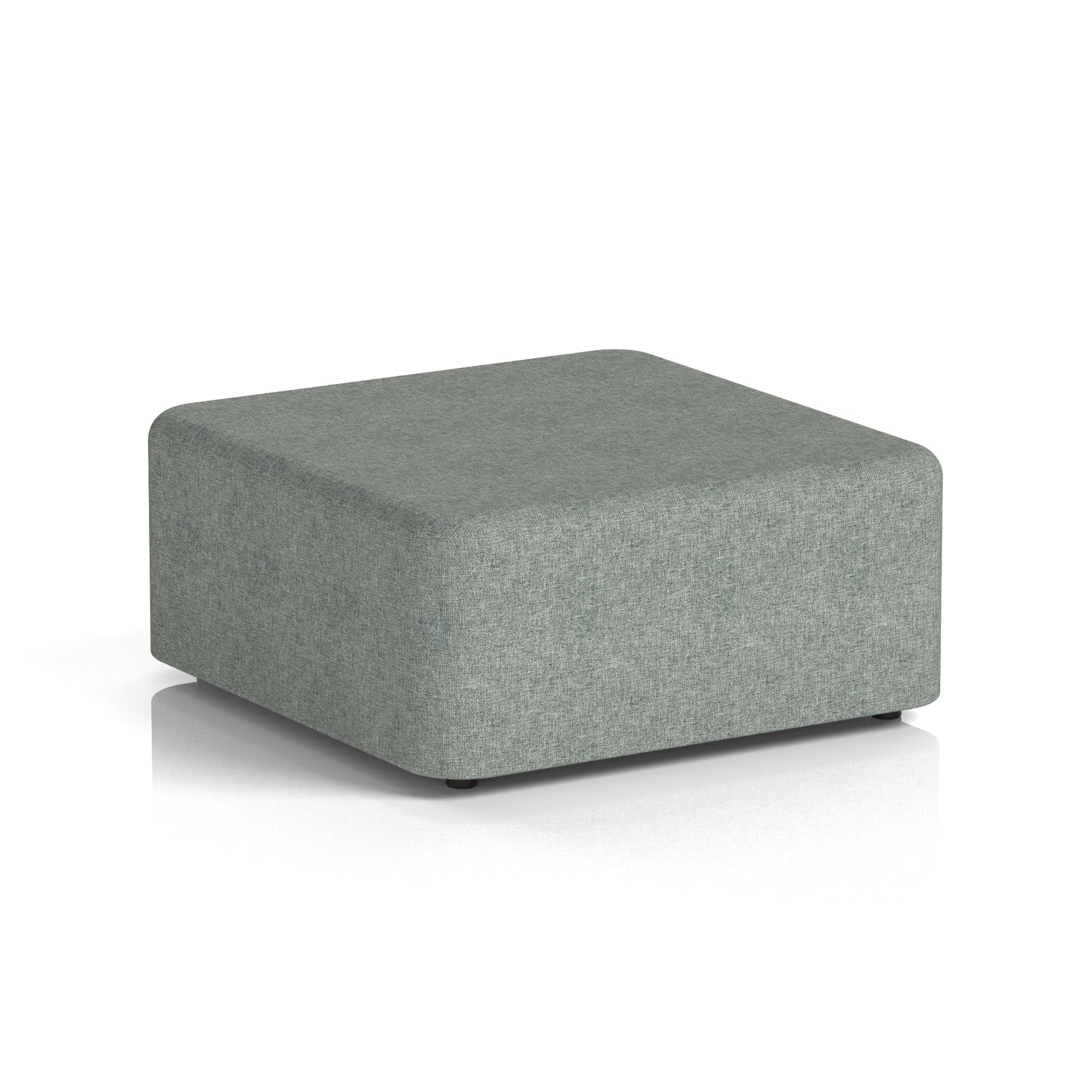 Fitz Upholstered large Square Stool 950 x 950 mm Rivet - Prime Body And Top - Industrious Decor