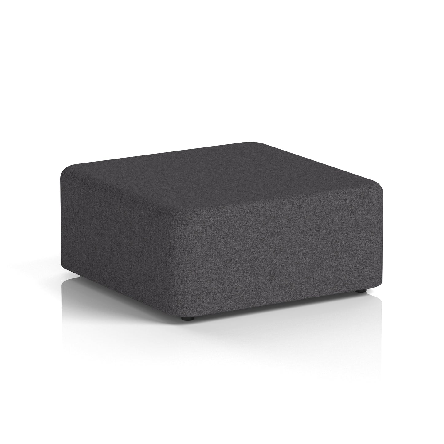 Fitz Upholstered large Square Stool 950 x 950 mm X2 - Arithmetic Body And Top - Industrious Decor