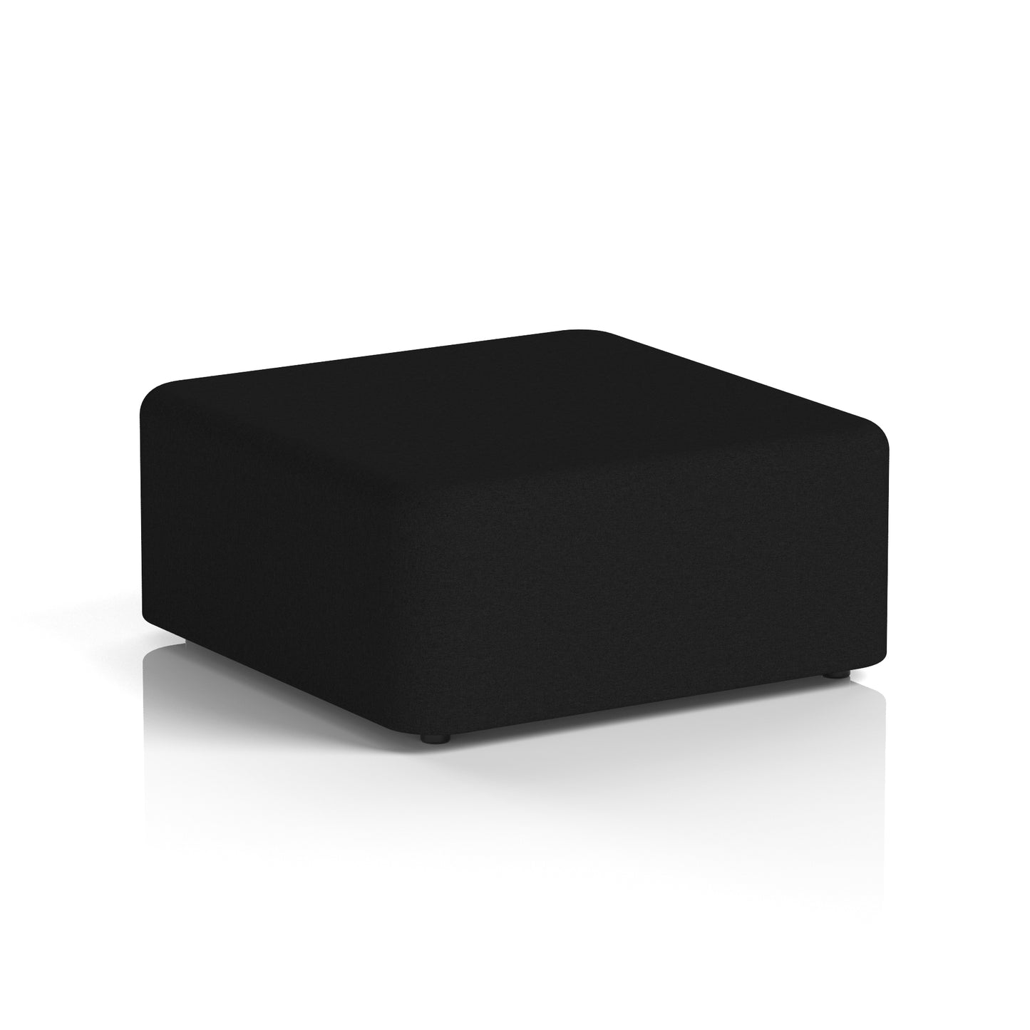 Fitz Upholstered large Square Stool 950 x 950 mm X2 - Diameter Body And Top - Industrious Decor