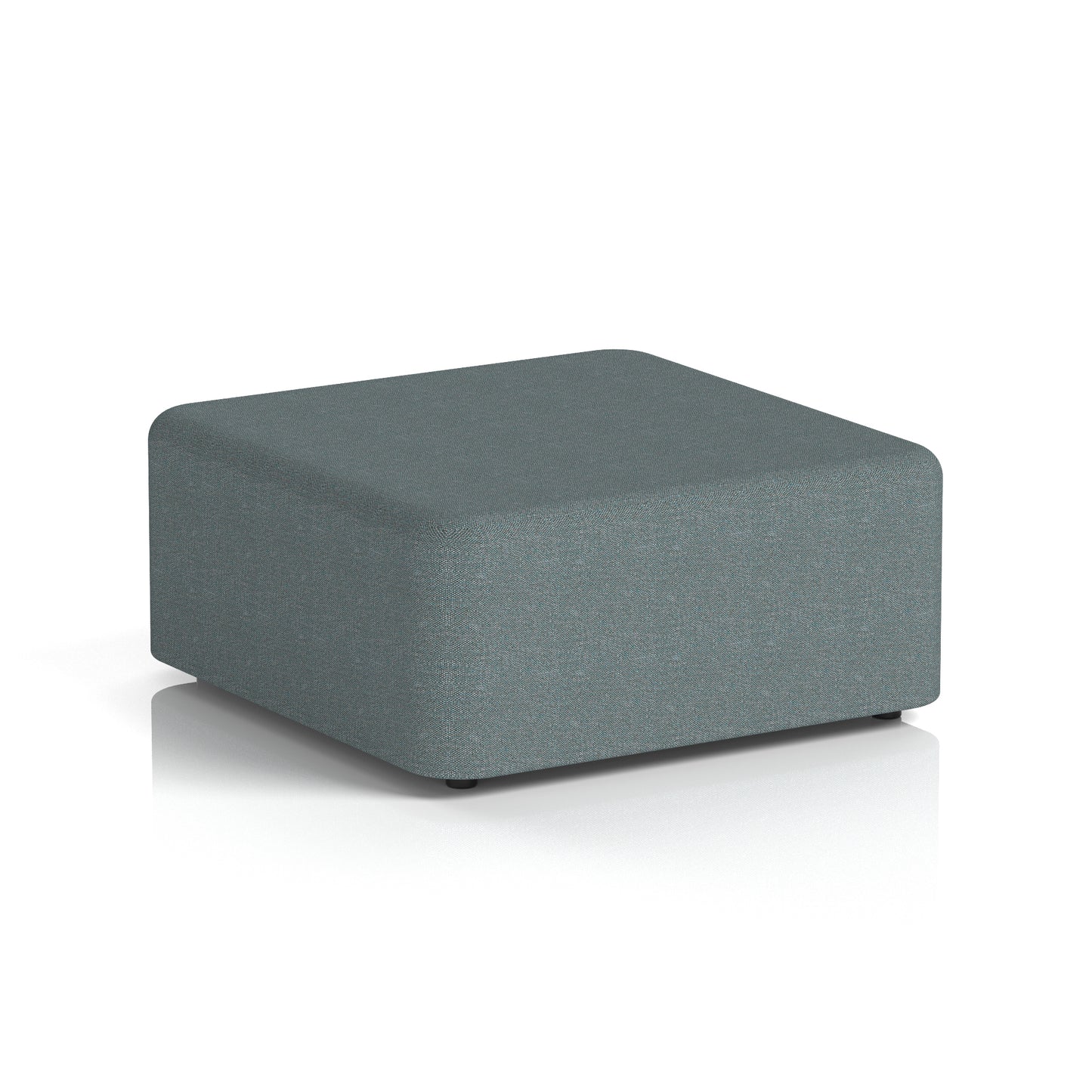 Fitz Upholstered large Square Stool 950 x 950 mm Main Line Flax - Westminster Body And Top - Industrious Decor