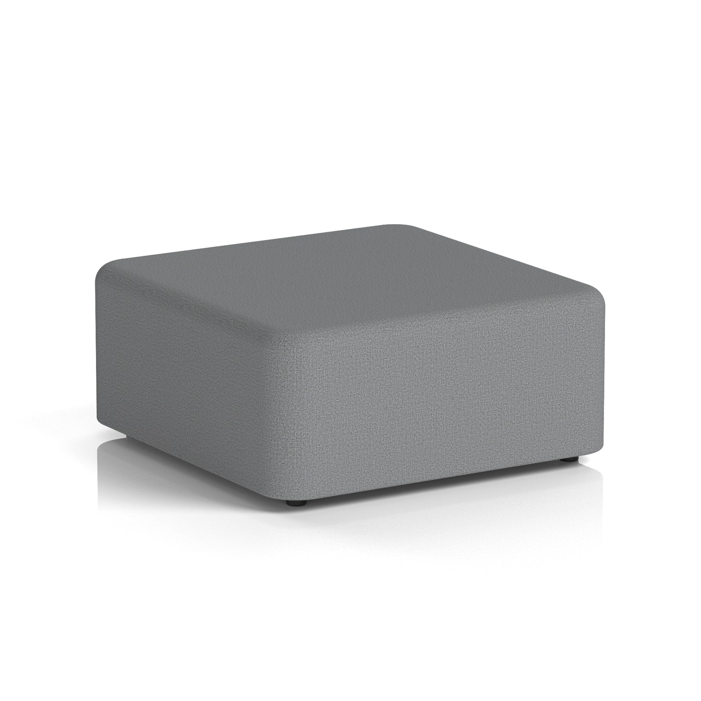 Fitz Upholstered large Square Stool 950 x 950 mm Synergy - Partner Body And Top - Industrious Decor