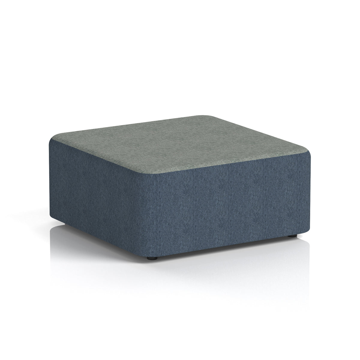 Commercial Large Square Stool – Two Tone | Crib 5 Contract Rivet - Crucible Body Prime Top - Industrious Decor