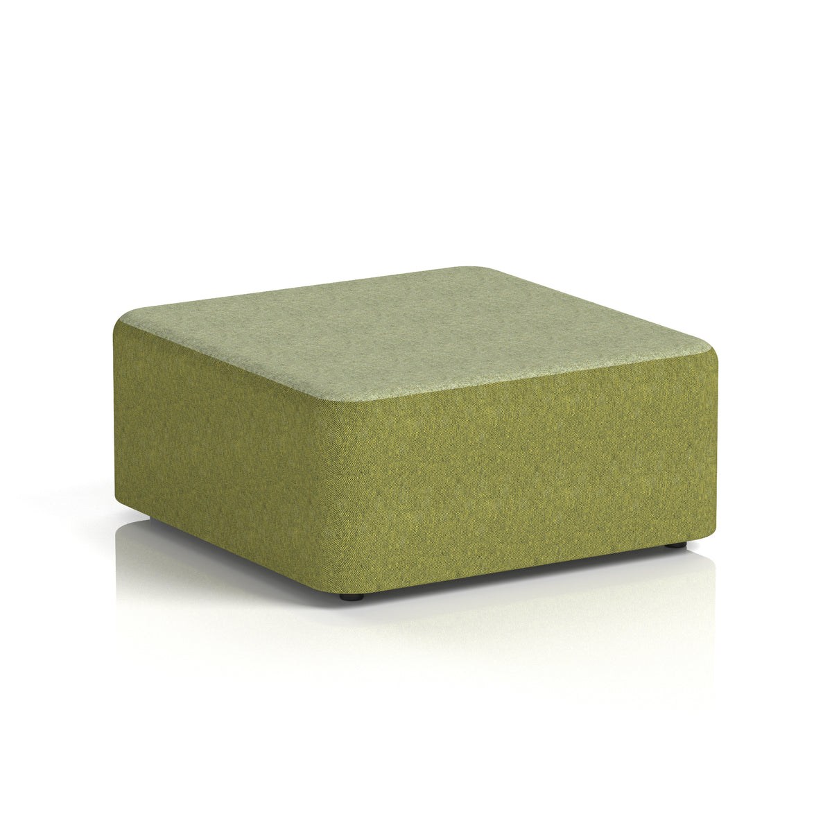 Commercial Large Square Stool – Two Tone | Crib 5 Contract Rivet - Olive Body Burnish Top - Industrious Decor