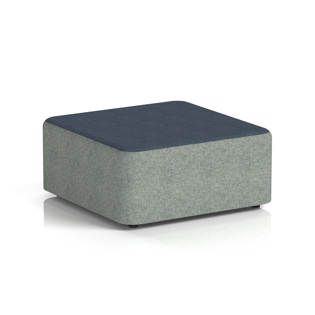 Commercial Large Square Stool – Two Tone | Crib 5 Contract Rivet - Prime Body Crucible Top - Industrious Decor