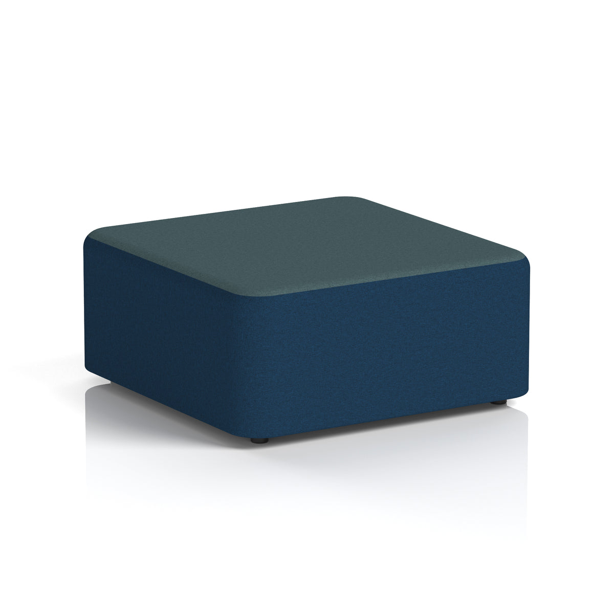 Commercial Large Square Stool – Two Tone | Crib 5 Contract X2 - Calculus Body Polygon Top - Industrious Decor