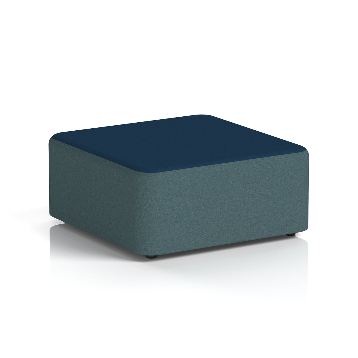 Commercial Large Square Stool – Two Tone | Crib 5 Contract X2 - Polygon Body Calculus Top - Industrious Decor