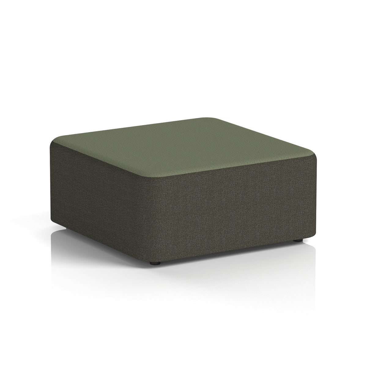 Commercial Large Square Stool – Two Tone | Crib 5 Contract Main Line Flax - Temple Body Monument Top - Industrious Decor