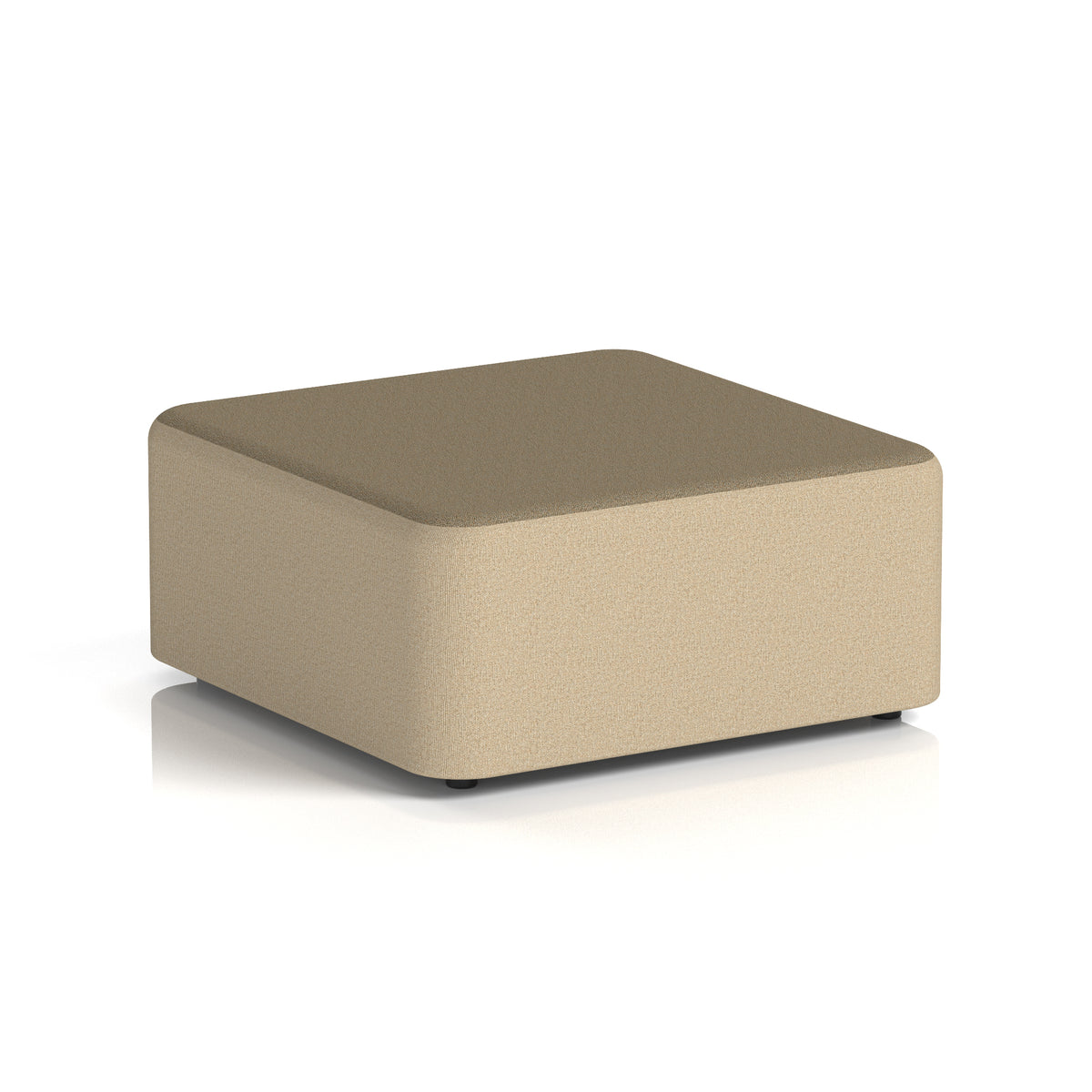 Commercial Large Square Stool – Two Tone | Crib 5 Contract Main Line Flax - Upminster Body Bank Top - Industrious Decor