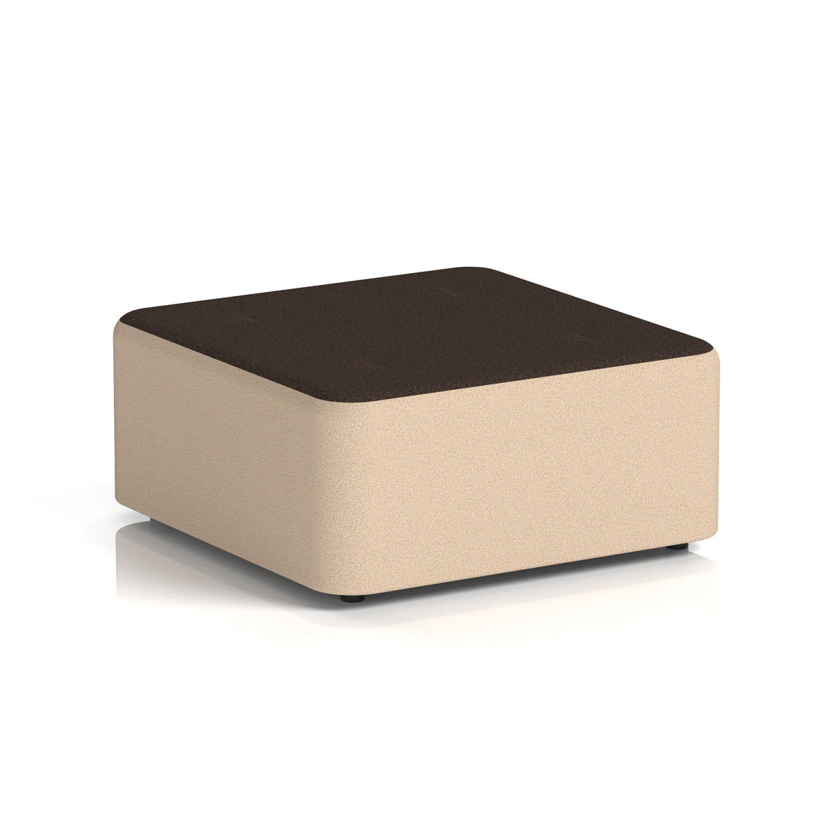 Commercial Large Square Stool – Two Tone | Crib 5 Contract Synergy - Affix Body Wed Top - Industrious Decor