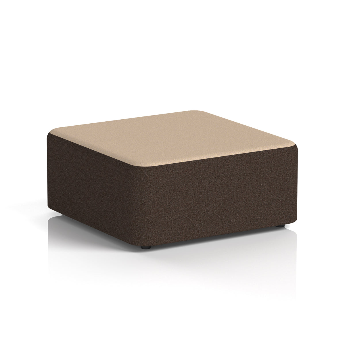 Commercial Large Square Stool – Two Tone | Crib 5 Contract Synergy - Wed Body Affix Top - Industrious Decor