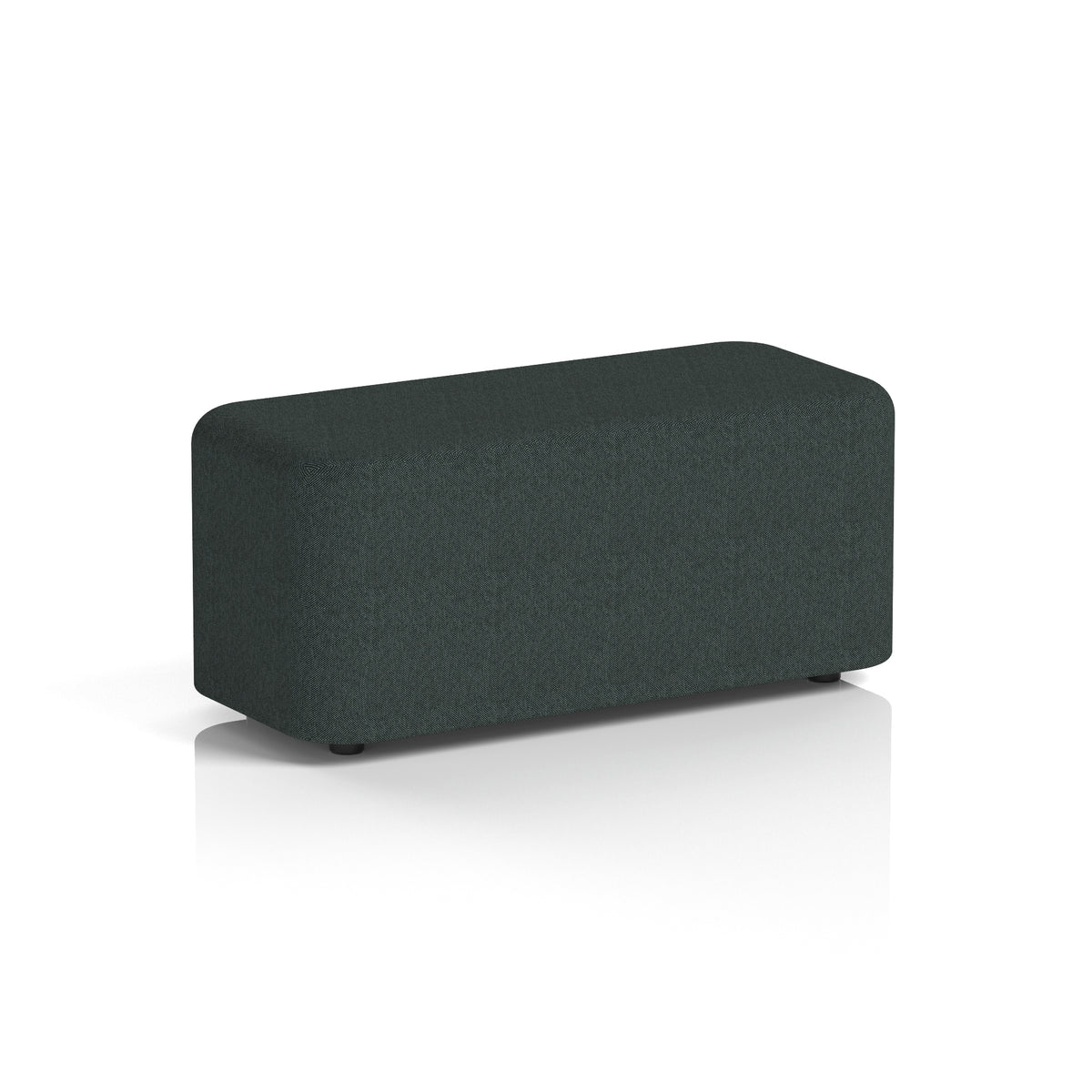 Commercial Rectangular Stool – Single Tone | Crib 5 Contract Rivet - Charcoal Body And Top - Industrious Decor