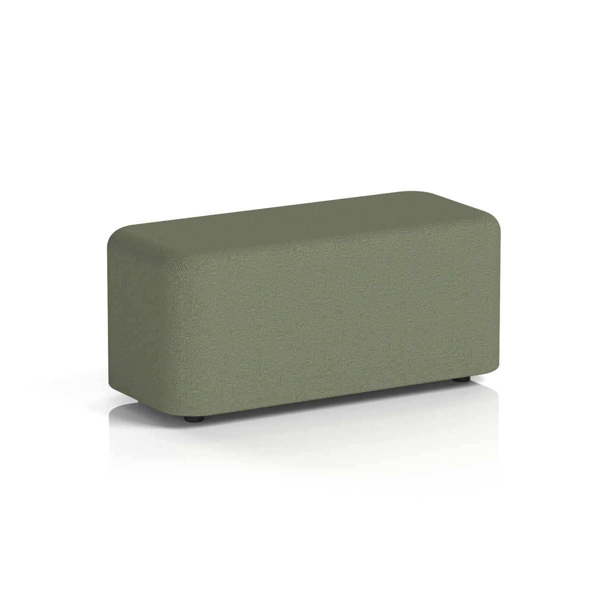 Commercial Rectangular Stool – Single Tone | Crib 5 Contract Main Line Flax - Monument Body And Top - Industrious Decor