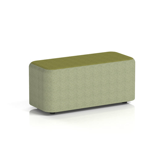 Commercial Rectangular Stool – Two Tone | Crib 5 Contract Rivet - Burnish Body Olive Top - Industrious Decor