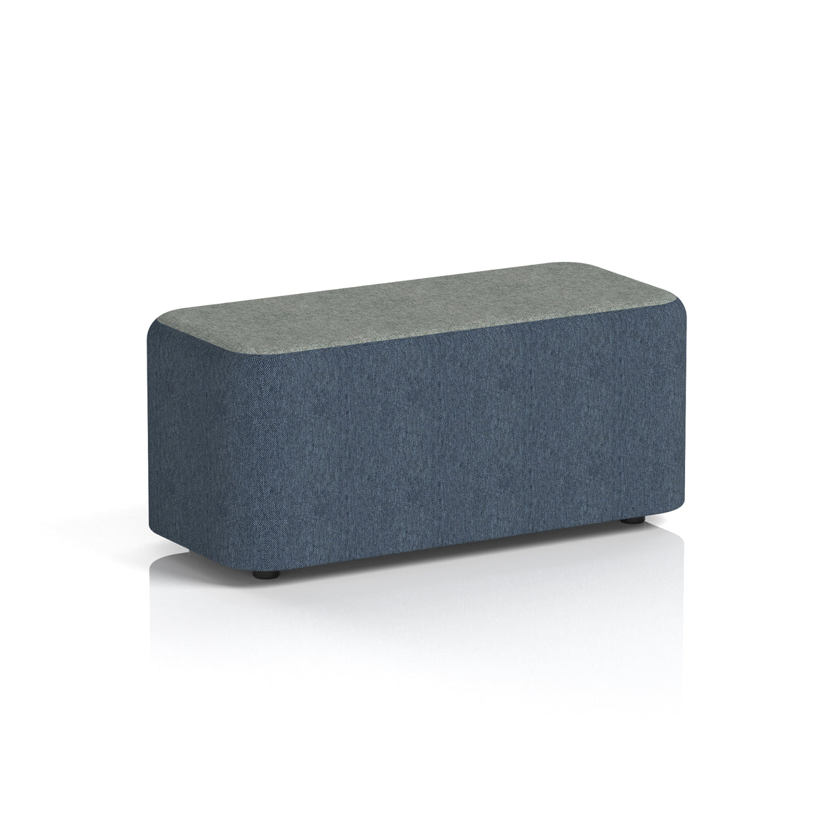 Commercial Rectangular Stool – Two Tone | Crib 5 Contract Rivet - Crucible Body Prime Top - Industrious Decor