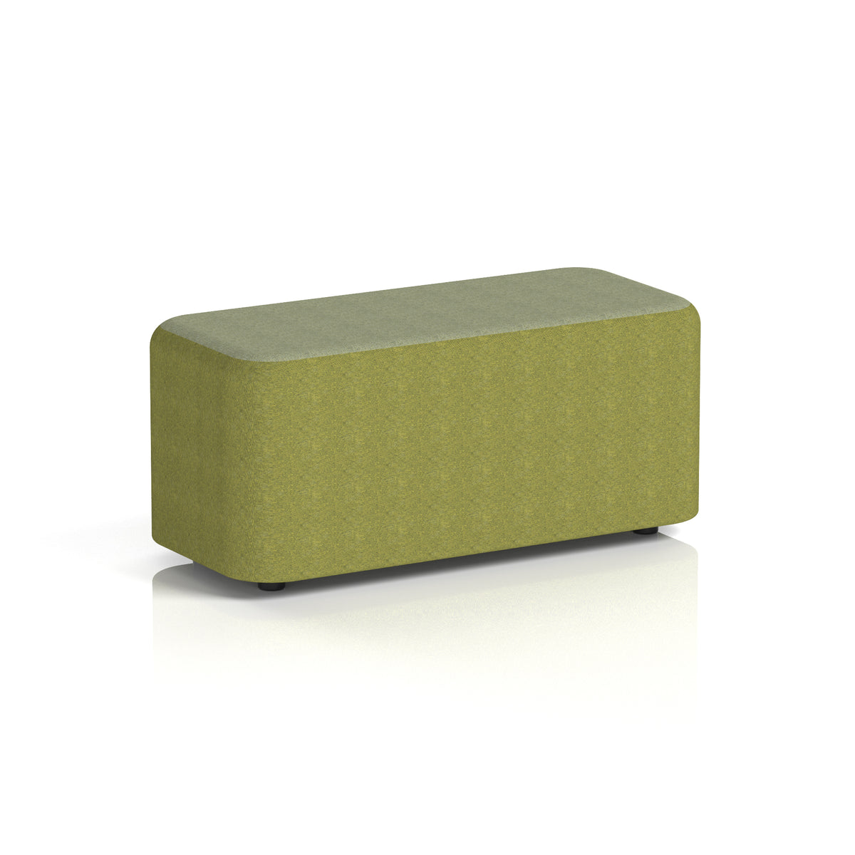 Commercial Rectangular Stool – Two Tone | Crib 5 Contract Rivet - Olive Body Burnish Top - Industrious Decor