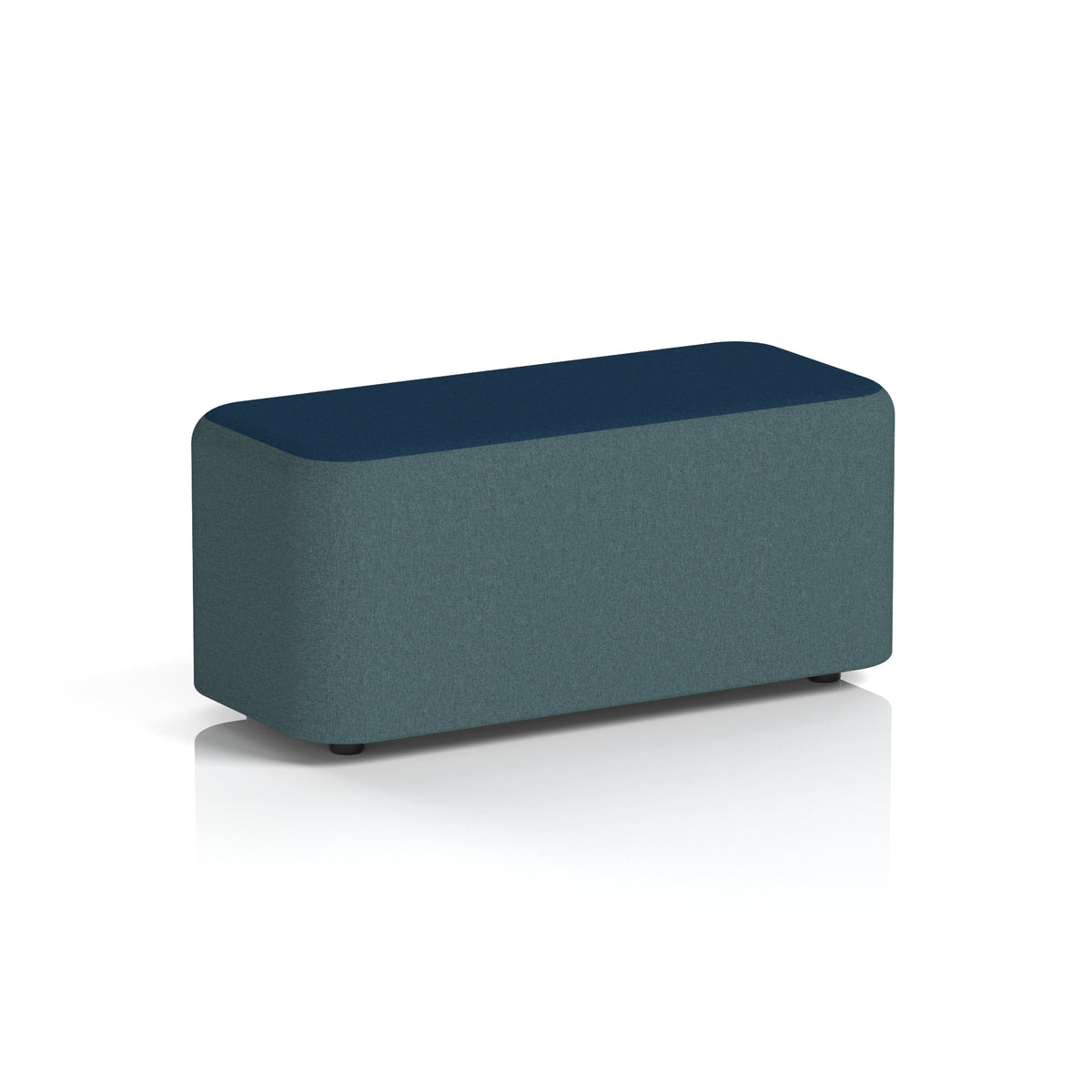 Commercial Rectangular Stool – Two Tone | Crib 5 Contract X2 - Polygon Body Calculus Top - Industrious Decor