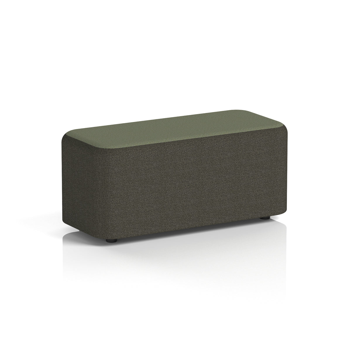 Commercial Rectangular Stool – Two Tone | Crib 5 Contract Main Line Flax - Temple Body Monument Top - Industrious Decor