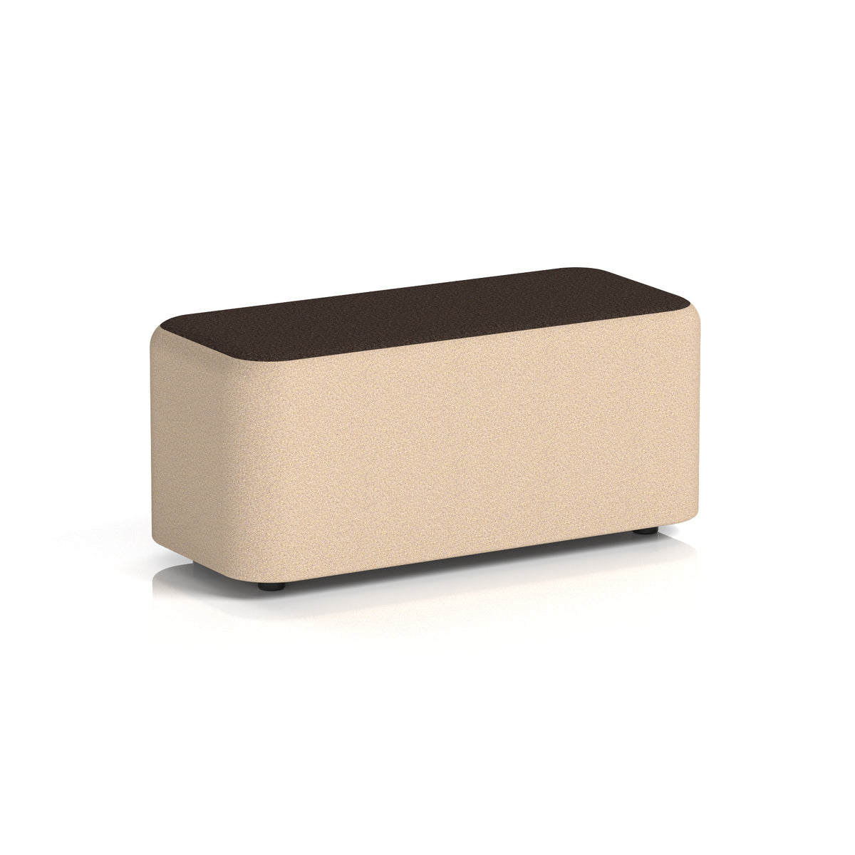 Commercial Rectangular Stool – Two Tone | Crib 5 Contract Synergy - Affix Body Wed Top - Industrious Decor