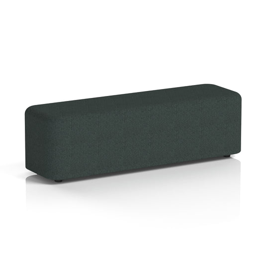 Commercial Large Rectangular Stool – Single Tone | Crib 5 Contract Large Rivet - Charcoal Body And Top - Industrious Decor