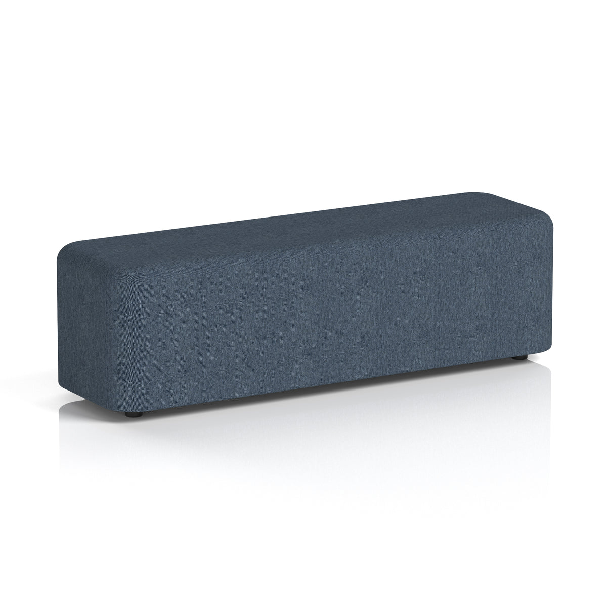 Commercial Large Rectangular Stool – Single Tone | Crib 5 Contract Large Rivet - Crucible Body And Top - Industrious Decor