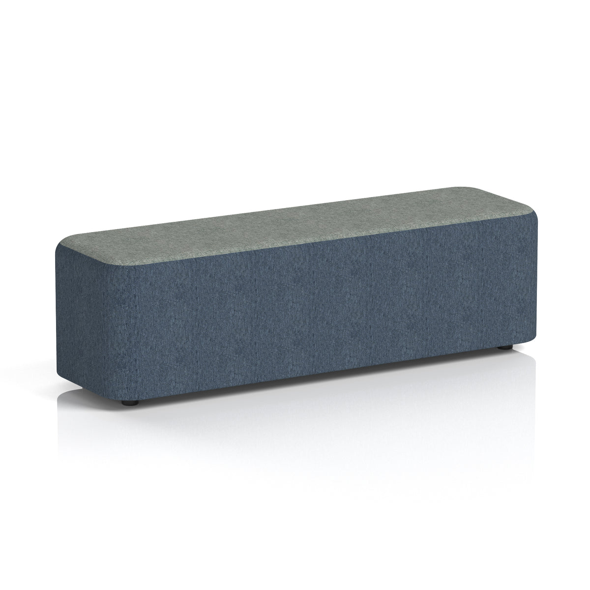Commercial Large Rectangular Stool – Two Tone | Crib 5 Contract Rivet - Crucible Body Prime Top - Industrious Decor