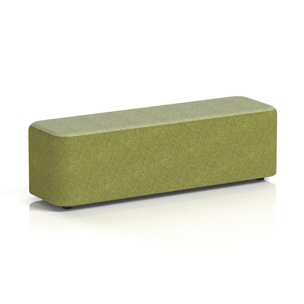 Commercial Large Rectangular Stool – Two Tone | Crib 5 Contract Rivet - Olive Body Burnish Top - Industrious Decor
