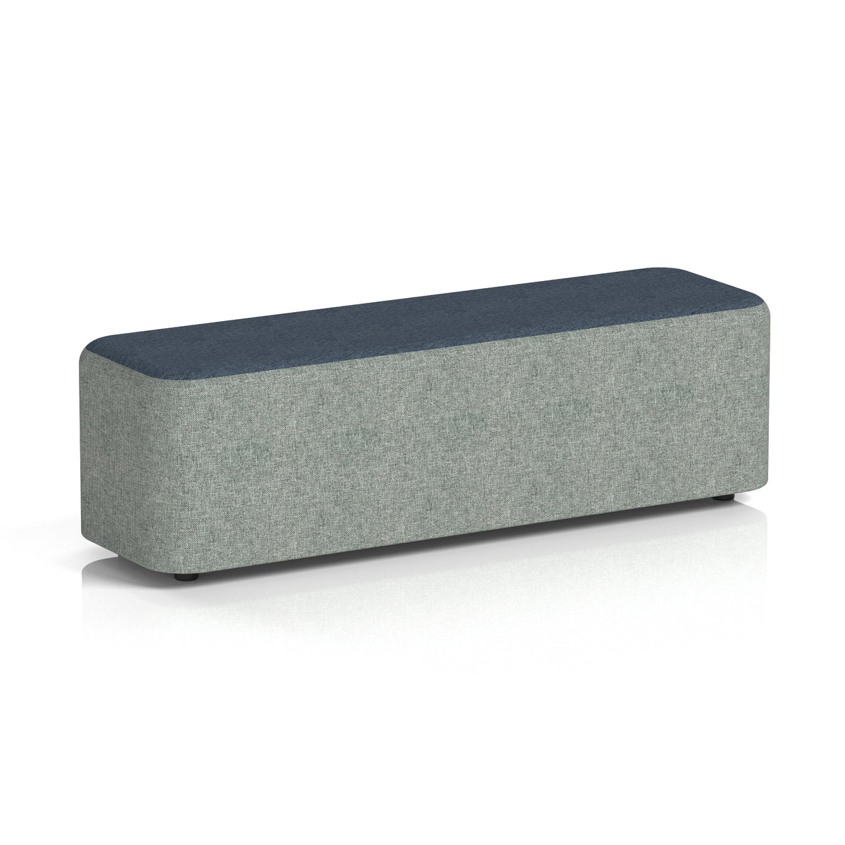Commercial Large Rectangular Stool – Two Tone | Crib 5 Contract Rivet - Prime Body Crucible Top - Industrious Decor