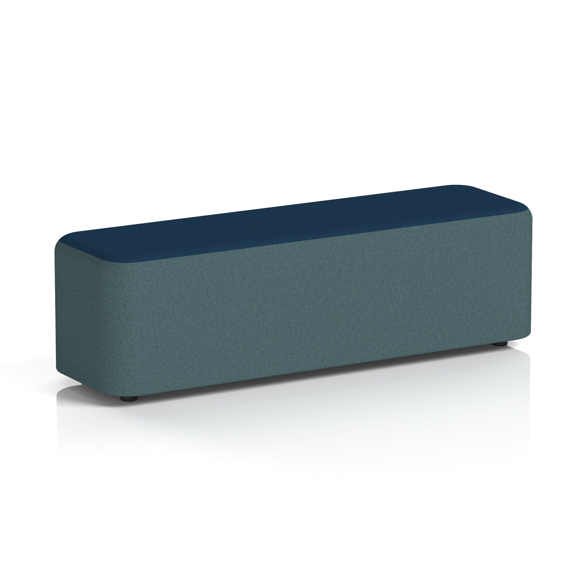 Commercial Large Rectangular Stool – Two Tone | Crib 5 Contract X2 - Polygon Body Calculus Top - Industrious Decor
