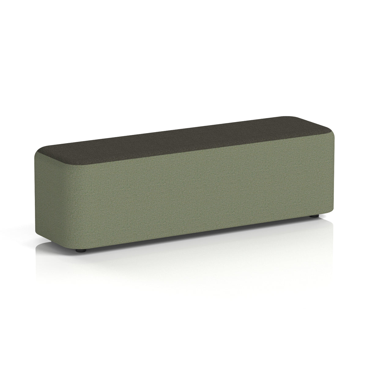 Commercial Large Rectangular Stool – Two Tone | Crib 5 Contract Main Line Flax - Monument Body Temple Top - Industrious Decor