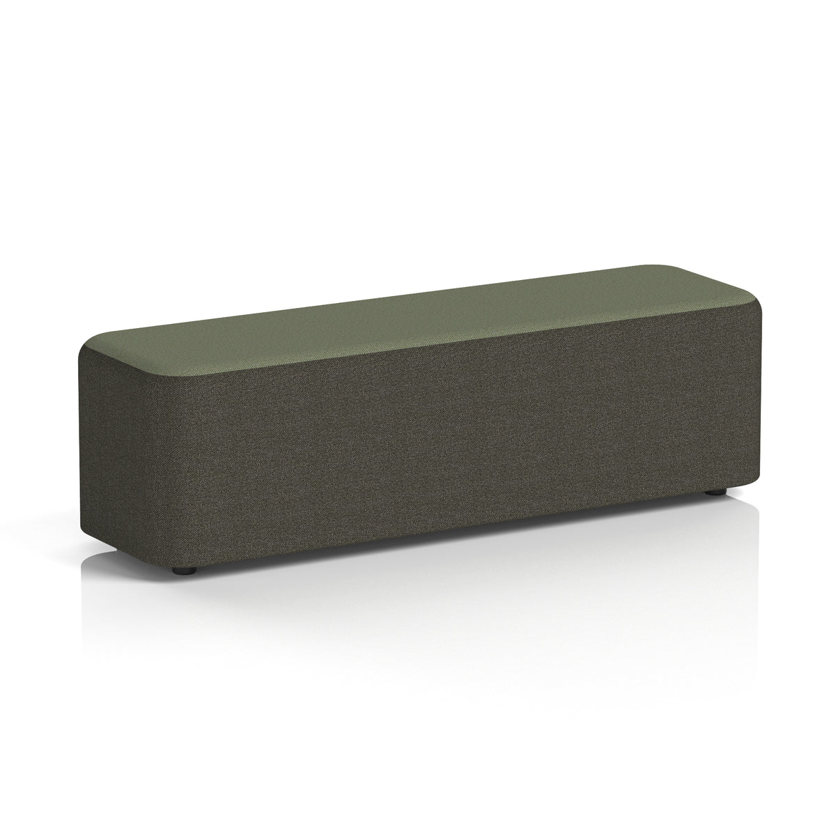Commercial Large Rectangular Stool – Two Tone | Crib 5 Contract Main Line Flax - Temple Body Monument Top - Industrious Decor