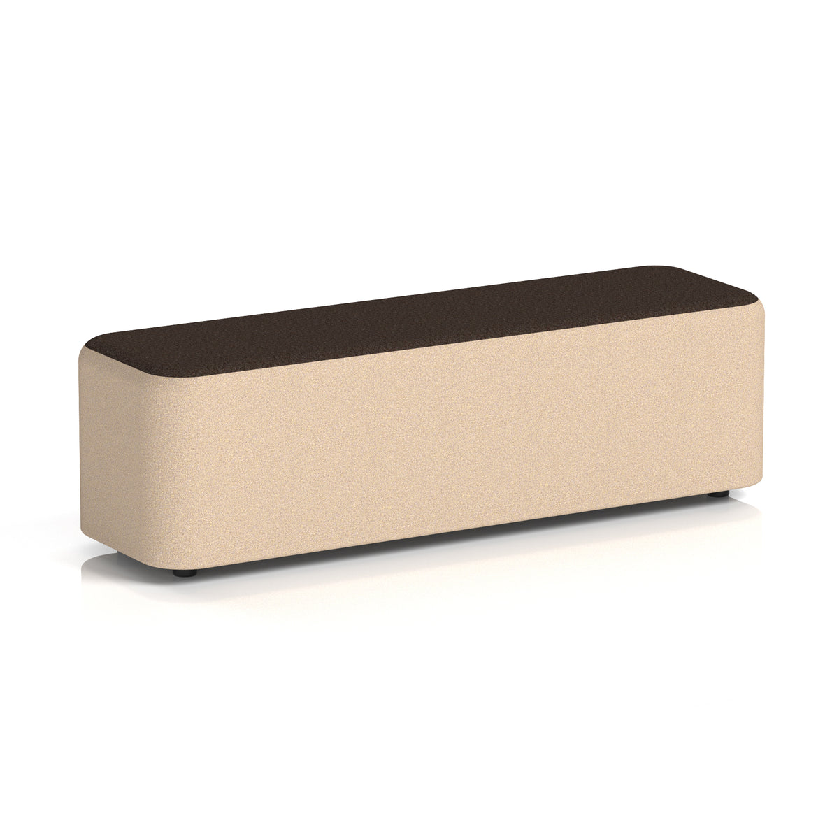 Commercial Large Rectangular Stool – Two Tone | Crib 5 Contract Synergy - Affix Body Wed Top - Industrious Decor