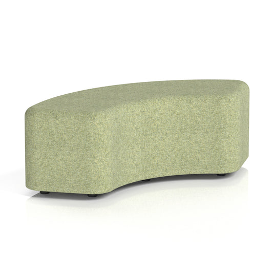 Commercial 90° Curved Stool – Single Tone | Crib 5 Contract Rivet - Burnish Body And Top - Industrious Decor