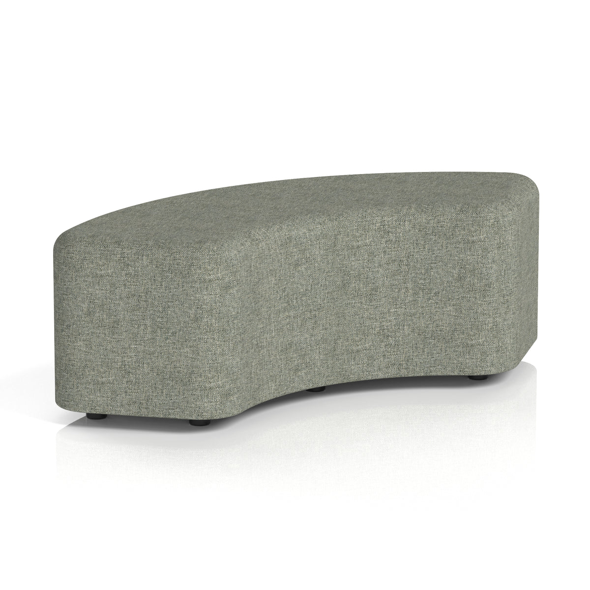 Commercial 90° Curved Stool – Single Tone | Crib 5 Contract Rivet - Vitreous Body And Top - Industrious Decor