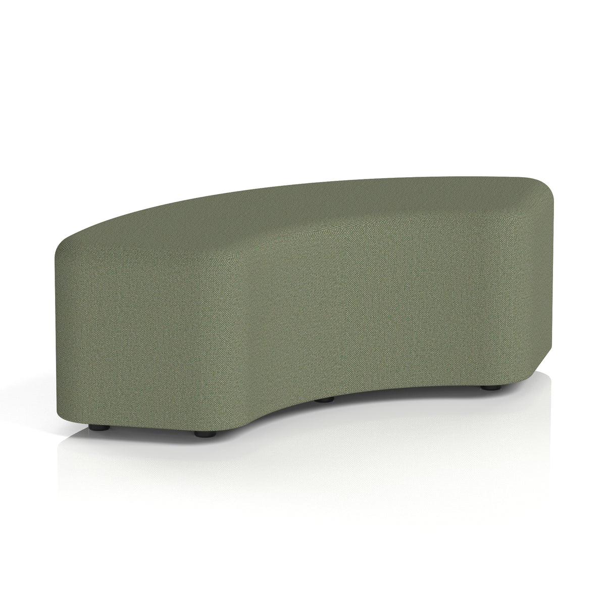 Commercial 90° Curved Stool – Single Tone | Crib 5 Contract Main Line Flax - Monument Body And Top - Industrious Decor