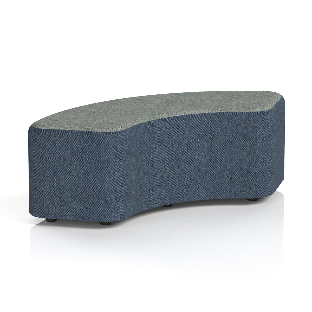 Commercial 90° Curved Stool Two Tone | Crib 5 Contract Rivet - Crucible Body Prime Top - Industrious Decor