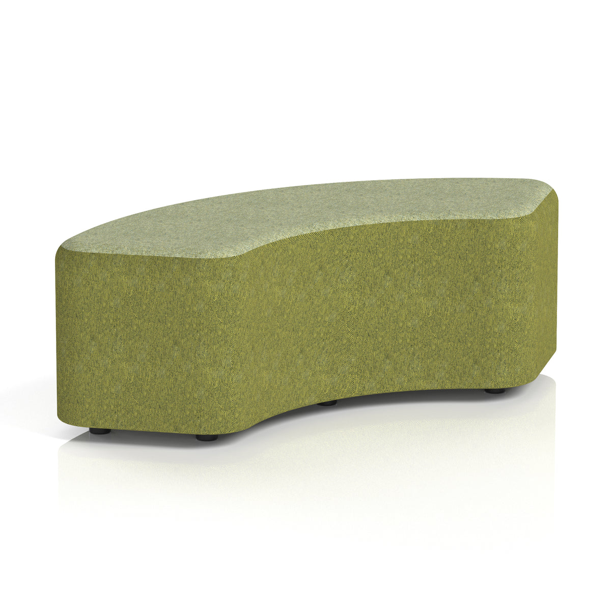 Commercial 90° Curved Stool Two Tone | Crib 5 Contract Rivet - Olive Body Burnish Top - Industrious Decor