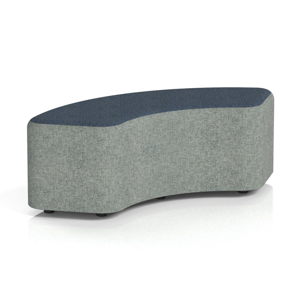 Commercial 90° Curved Stool Two Tone | Crib 5 Contract Rivet - Prime Body Crucible Top - Industrious Decor