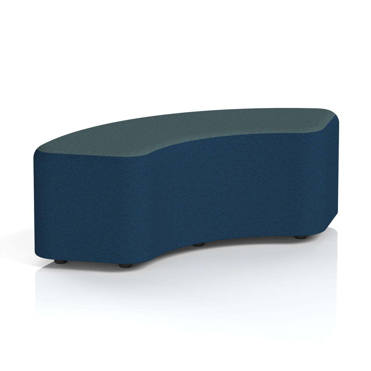 Commercial 90° Curved Stool Two Tone | Crib 5 Contract X2 - Calculus Body Polygon Top - Industrious Decor