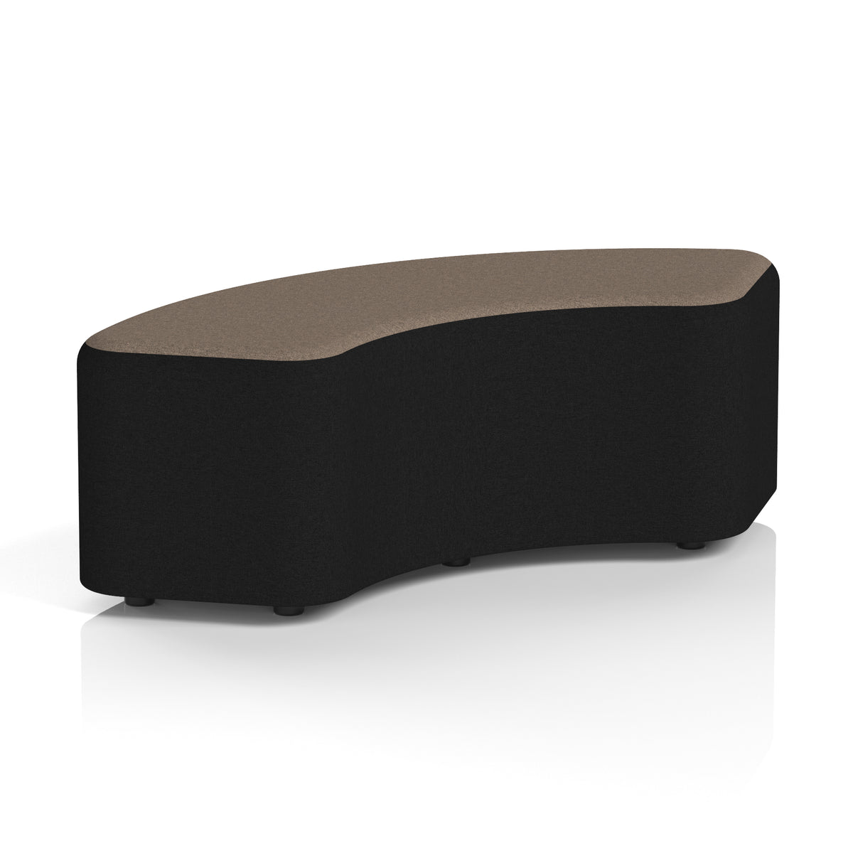 Commercial 90° Curved Stool Two Tone | Crib 5 Contract X2 - Diameter Body Theory Top - Industrious Decor