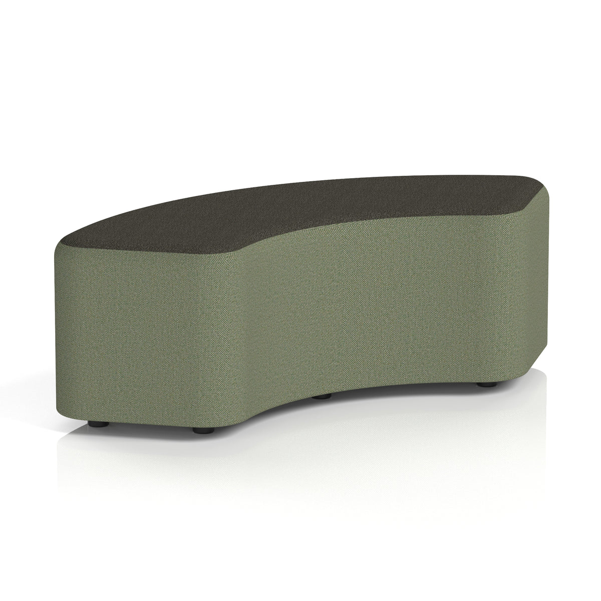 Commercial 90° Curved Stool Two Tone | Crib 5 Contract Main Line Flax - Monument Body Temple Top - Industrious Decor